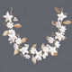 handmade Light Luxury Bridal Hair Comb Soft Clay Flower