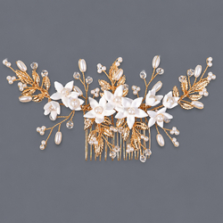 Gold Light Luxury Princess Hair Comb Hs-J7300g