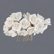 handmade Light Luxury Bridal Hair Comb Soft Clay Flower
