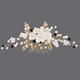 handmade Light Luxury Bridal Hair Comb Soft Clay Flower