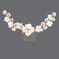 Gold Flower Versatile Insert Comb Hs-J6682g