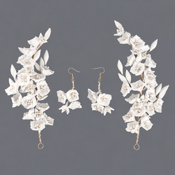 Versatile Soft Clay Flower Earring Hair Accessory Hs-J7516g
