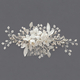 sweet and versatile bridal hair comb handmade Seed Bead Ceramic Flower Hair Comb Bridal Wedding Updo Headpiece