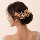 light luxury forest-style versatile headband vintage Gold Thread Butterfly Rhinestone Bridal Headband
