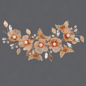 light luxury forest-style versatile headband vintage Gold Thread Butterfly Rhinestone Bridal Headband