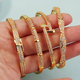 minimalist Gold Zircon Bracelet With Diamond Clasp