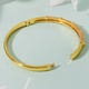 minimalist Gold Zircon Bracelet With Diamond Clasp
