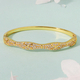 minimalist Gold Zircon Bracelet With Diamond Clasp