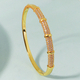 minimalist Gold Zircon Bracelet With Diamond Clasp