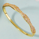 minimalist Gold Zircon Bracelet With Diamond Clasp