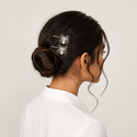 personalized Spider Hair Clip HS-J6431 rhinestone Spider Side Clip Gothic Halloween Hair Accessory