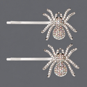 personalized Spider Hair Clip HS-J6431 rhinestone Spider Side Clip Gothic Halloween Hair Accessory