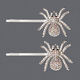 personalized Spider Hair Clip HS-J6431 rhinestone Spider Side Clip Gothic Halloween Hair Accessory
