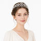 minimalist Rhinestone Crown Hair Accessory