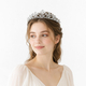 minimalist Rhinestone Crown Hair Accessory