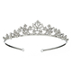 minimalist Rhinestone Crown Hair Accessory