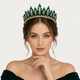 vintage Light Luxury Rhinestone Alloy Crown Tiara
