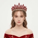 vintage Light Luxury Rhinestone Alloy Crown Tiara