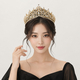 vintage Light Luxury Rhinestone Alloy Crown Tiara