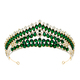 vintage Light Luxury Rhinestone Alloy Crown Tiara