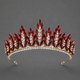 vintage Light Luxury Rhinestone Alloy Crown Tiara