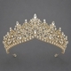 vintage Light Luxury Rhinestone Alloy Crown Tiara