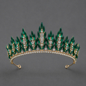 vintage Light Luxury Rhinestone Alloy Crown Tiara