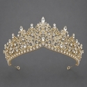 vintage Light Luxury Rhinestone Alloy Crown Tiara