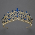 vintage Light Luxury Rhinestone Alloy Crown Tiara