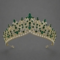 vintage Light Luxury Rhinestone Alloy Crown Tiara