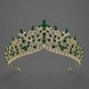 vintage Light Luxury Rhinestone Alloy Crown Tiara