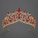 vintage Light Luxury Rhinestone Alloy Crown Tiara