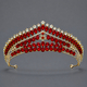 vintage Light Luxury Rhinestone Alloy Crown Tiara