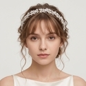 light Luxury Rhinestone Pearl Bridal Headband