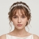 light Luxury Rhinestone Pearl Bridal Headband