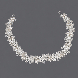 Silver Versatile Light Luxury Bridal Headband Hs-J4506