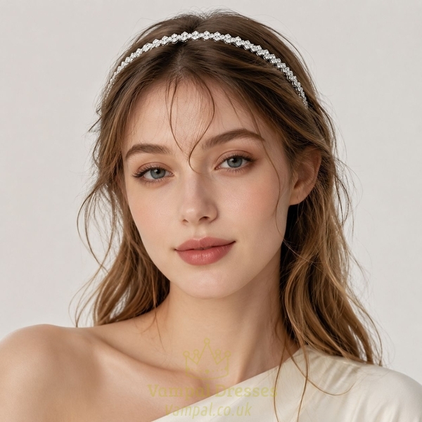 light luxury minimalist silver headband TS-J2245 light Luxury Minimalist Rhinestone Headband For Women