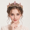 rhinestone Alloy Crown Tiara For Women Wedding Evening Dress