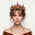 rhinestone Alloy Crown Tiara For Women Wedding Evening Dress