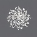 fashionable versatile light luxury brooch rhinestone Flower Brooch For Suit Jacket And Dress