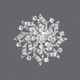 fashionable versatile light luxury brooch rhinestone Flower Brooch For Suit Jacket And Dress