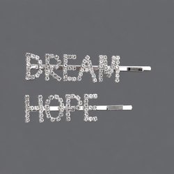 Letter Versatile Hair Clip Hs-J5950 (2-Pack)