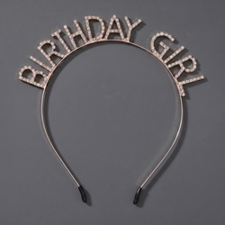Rose Gold Birthday Party Headband Ts-J3029rg
