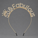 rhinestone Letter Party Headband Multi-Style
