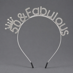 Silver 50Th Birthday Headband Ts-J3372s