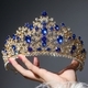 baroque Rhinestone Bridal Tiara Vintage Crown