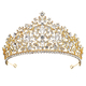 baroque Rhinestone Bridal Tiara Vintage Crown
