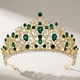 baroque Rhinestone Bridal Tiara Vintage Crown