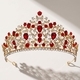 baroque Rhinestone Bridal Tiara Vintage Crown