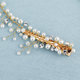 handmade Jelly Rhinestone Pearl Bridal Hair Clip Set